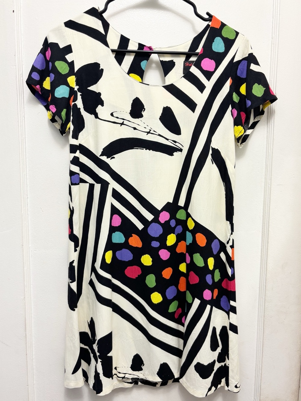 Hula Moon By Jams World Keyhole Dress Abstract Pattern Size Extra Small